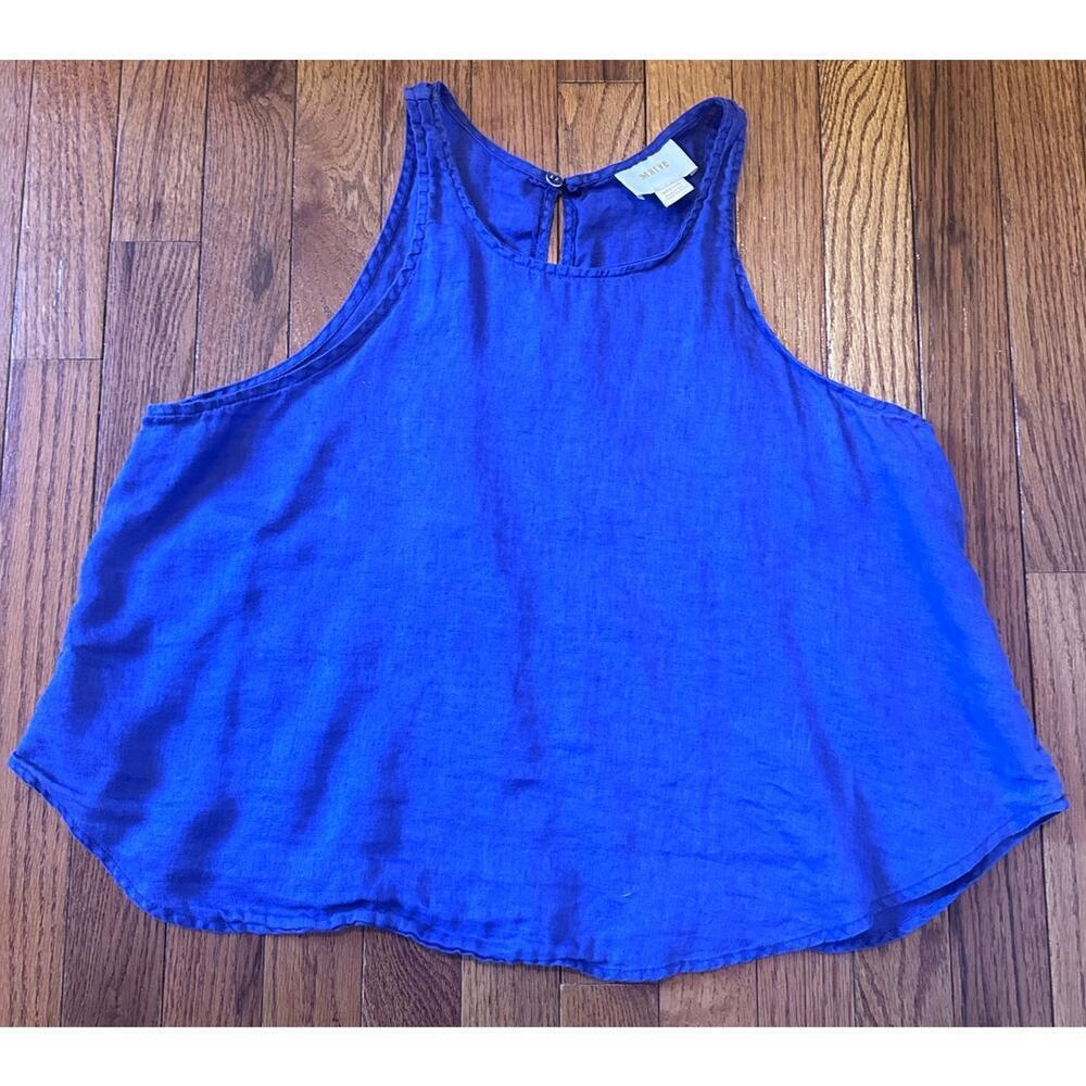 Maeve purple Linen Racerback Tank - Picture 4 of 10